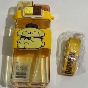 Sanrio Pompompurin Water Bottle with Strap 520ml